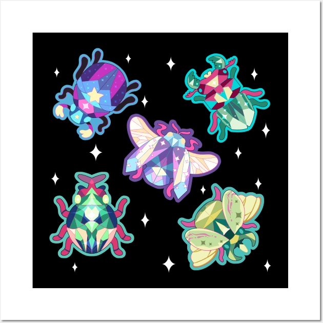 Jewel Beetles Wall Art by Mazzlebee